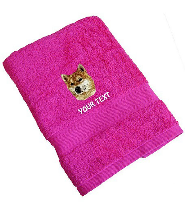 Shiba Inu Personalised Dog Towels