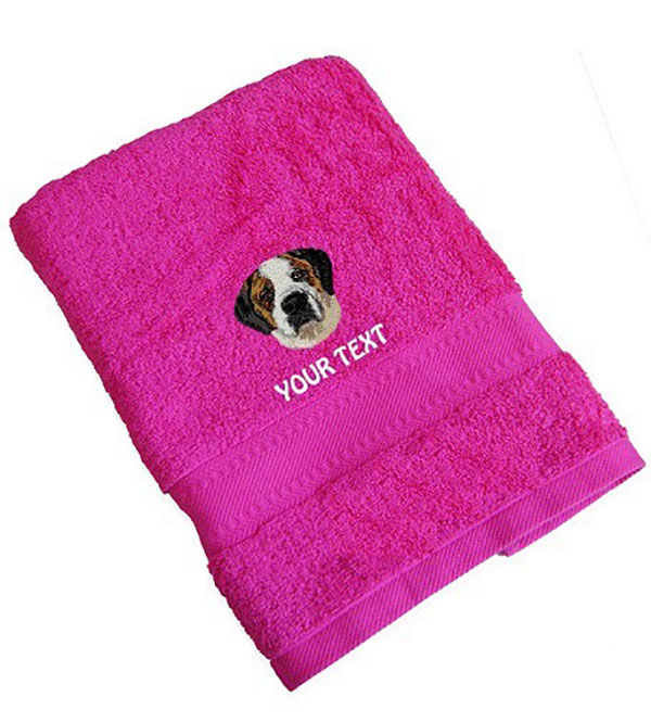St Bernard Personalised Dog Towels
