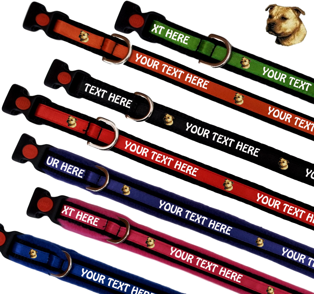 Staffordshire Terrier Personalised Dog Collars