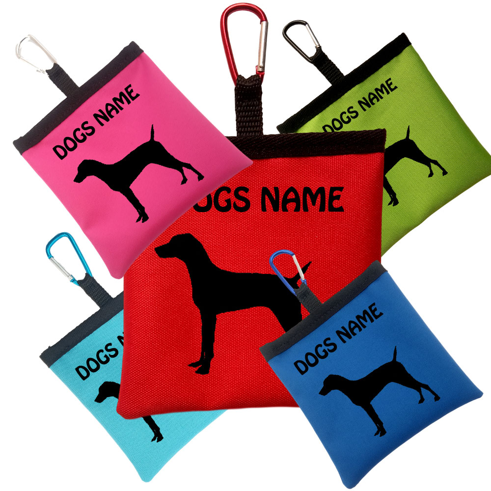 Vizsla Personalised Dog Training Treat Bags