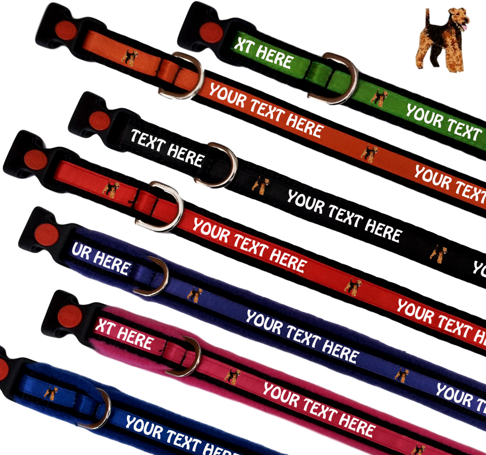 Welsh Terrier Personalised Dog Collars