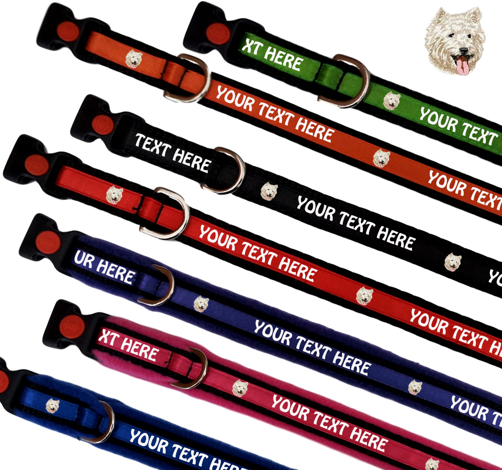 West Highland White Terrier Personalised Dog Collars