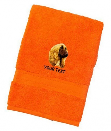 Afghan Hound Personalised Dog Towels Luxury Range - Face Cloth