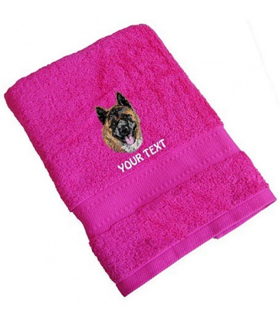 Akita Inu Personalised Dog Towels Standard Range - Beach Towel