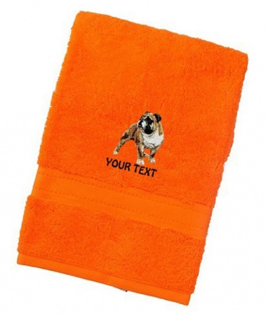American Bulldog Personalised Dog Towels Luxury Range - Hand Towel