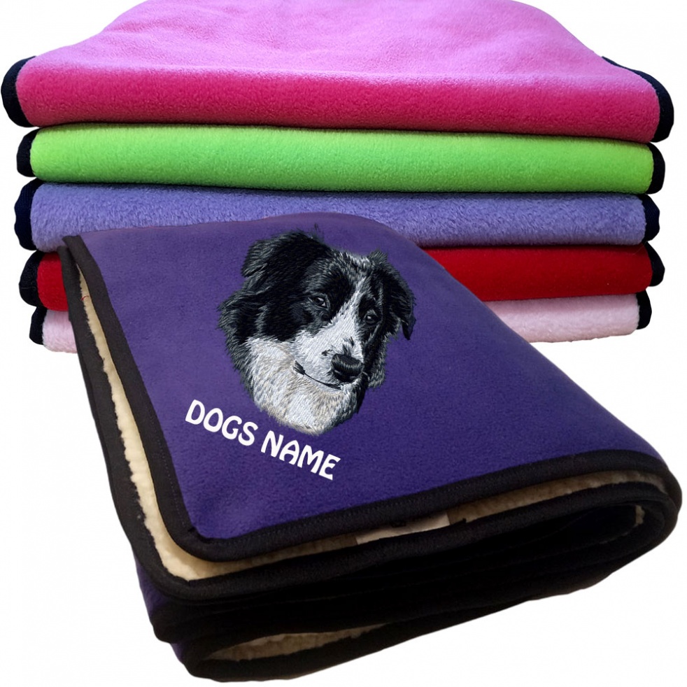 Australian Shepherd Personalised Dog Blankets  -  Design DJ597
