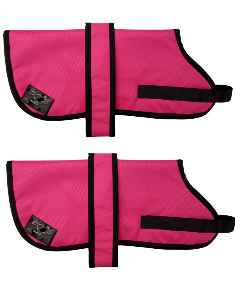 Poodle Personalised Waterproof Dog Coats | Cerise Pink