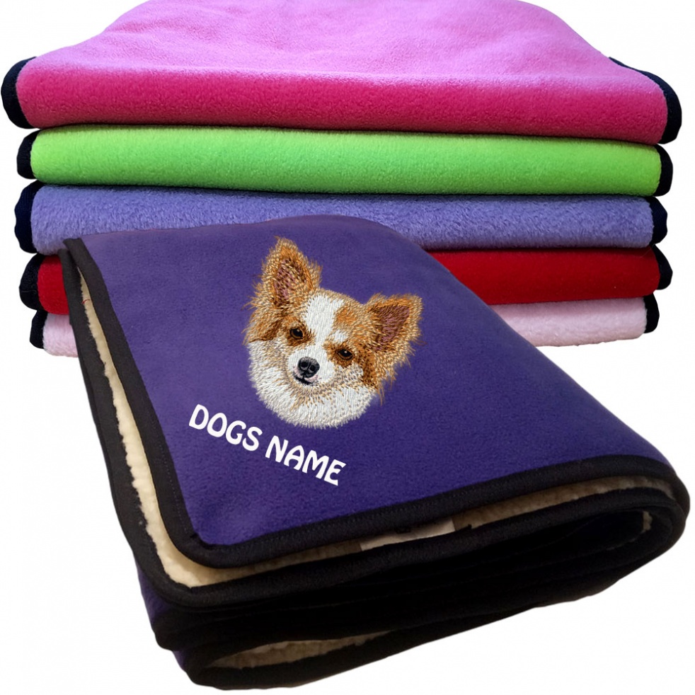 Chihuahua Personalised Dog Blankets  -  Design DV383