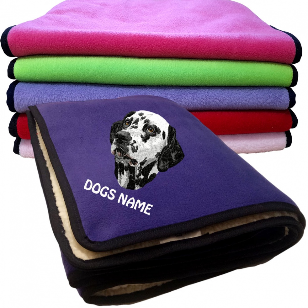 Dalmatian Personalised Dog Blankets  -  Design DD153