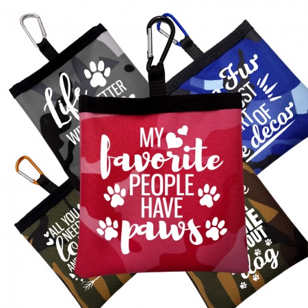 Camouflage Personalised Dog Treat Bag Perfect For Training - Funny Dog Quote Design