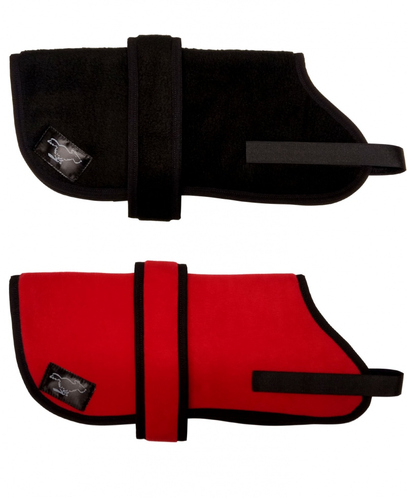 Personalised Fleece Dog Coats - All Colours