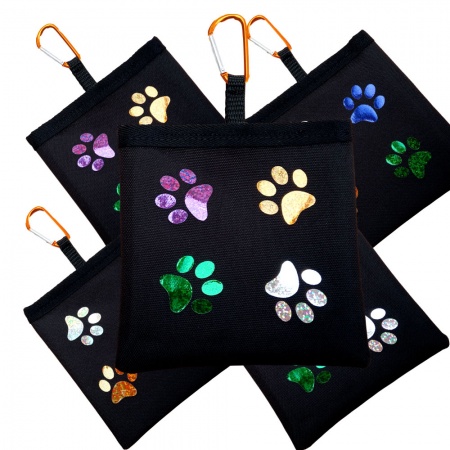 Dog Treat Bag Perfect For Training - Glittery Paw Prints - Limited Edition