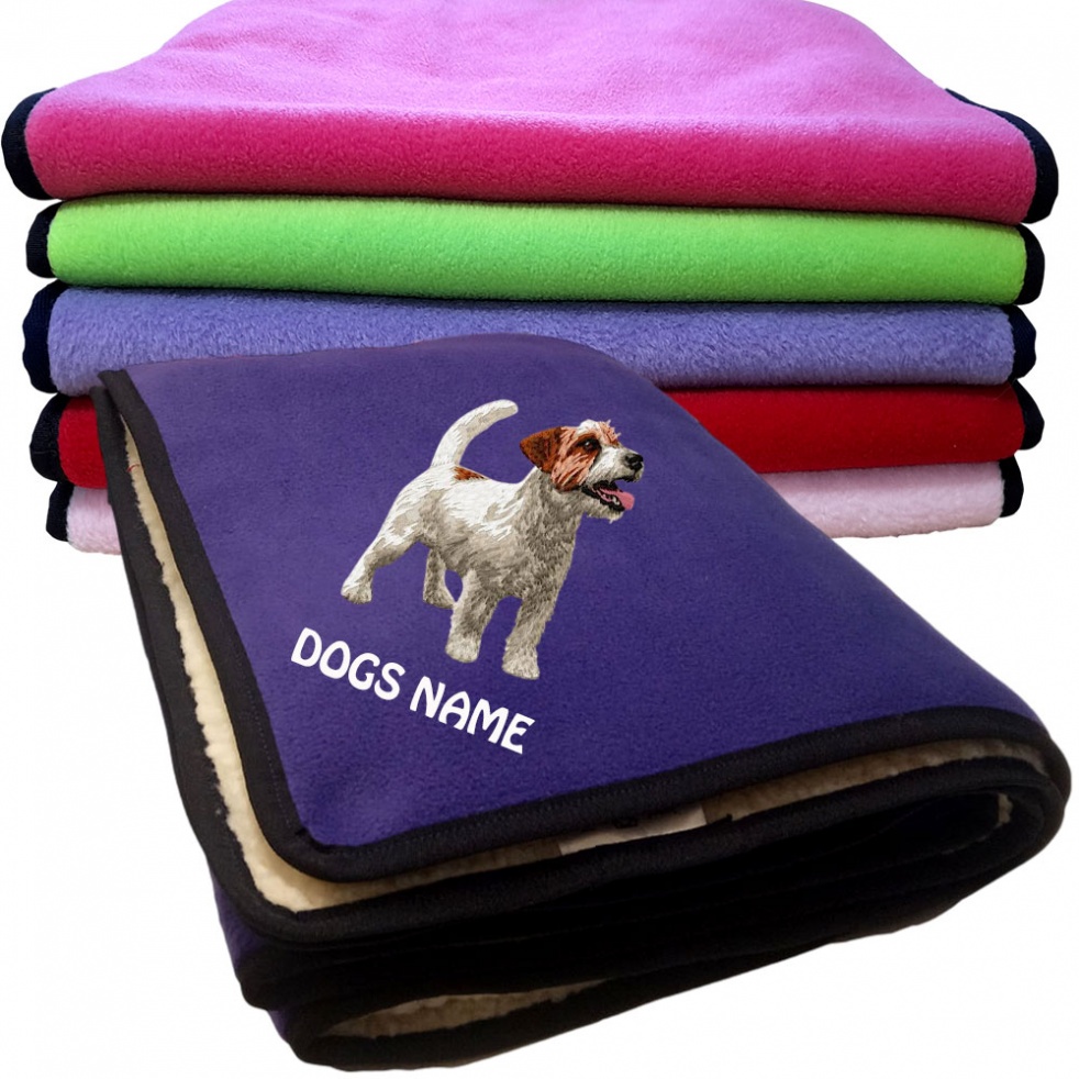 Jack Russell Terrier Personalised Dog Blankets  -  Design DM624