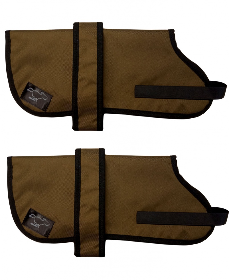 Husky Personalised Waterproof Dog Coats | Khaki