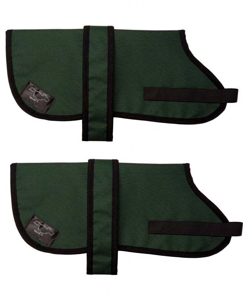 Airedale Terrier Personalised Waterproof Dog Coats |Bottle Green