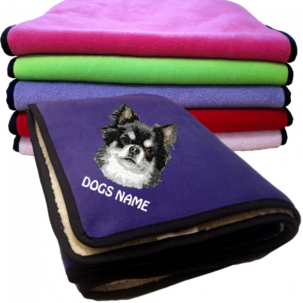 Chihuahua Personalised Dog Blankets  -  Design DD27