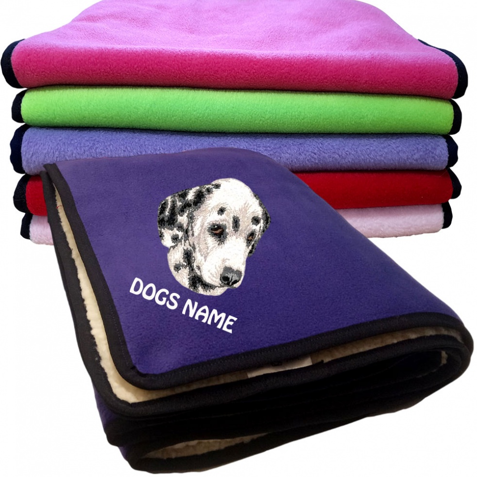 Dalmatian Personalised Dog Blankets  -  Design DV318
