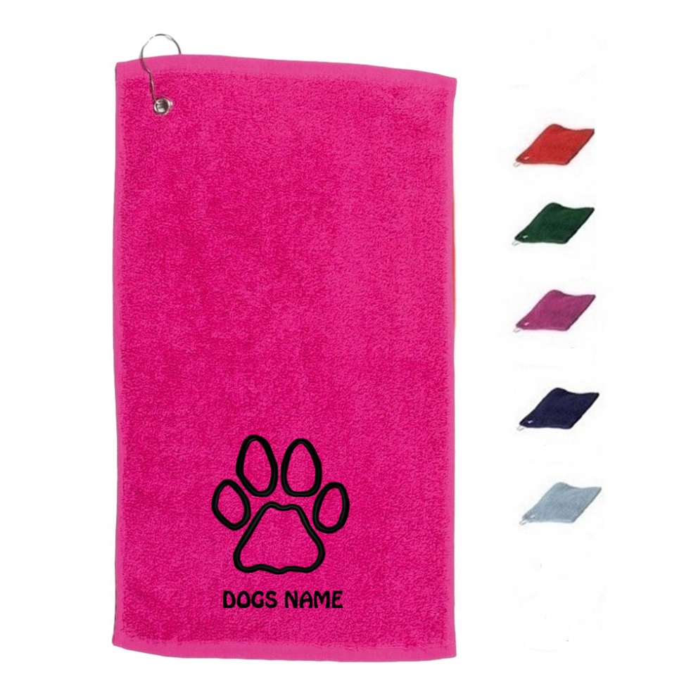 Personalised Dog Towel Slobber Cloth