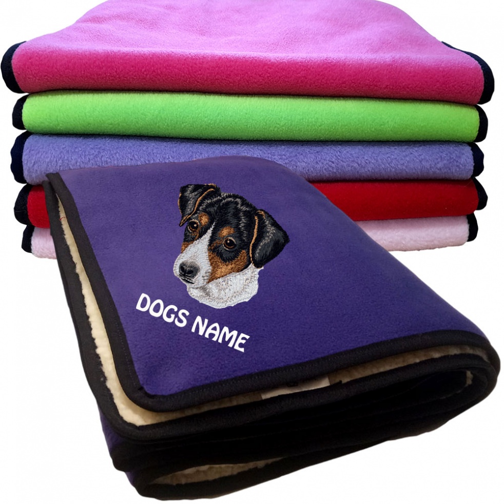 Jack Russell Terrier Personalised Dog Blankets  -  Design DV351
