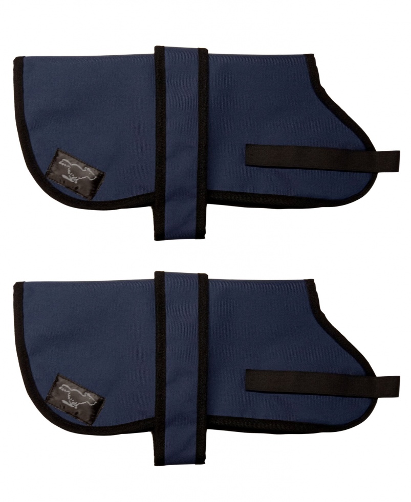 Personalised Waterproof Dog Coats | Navy Blue