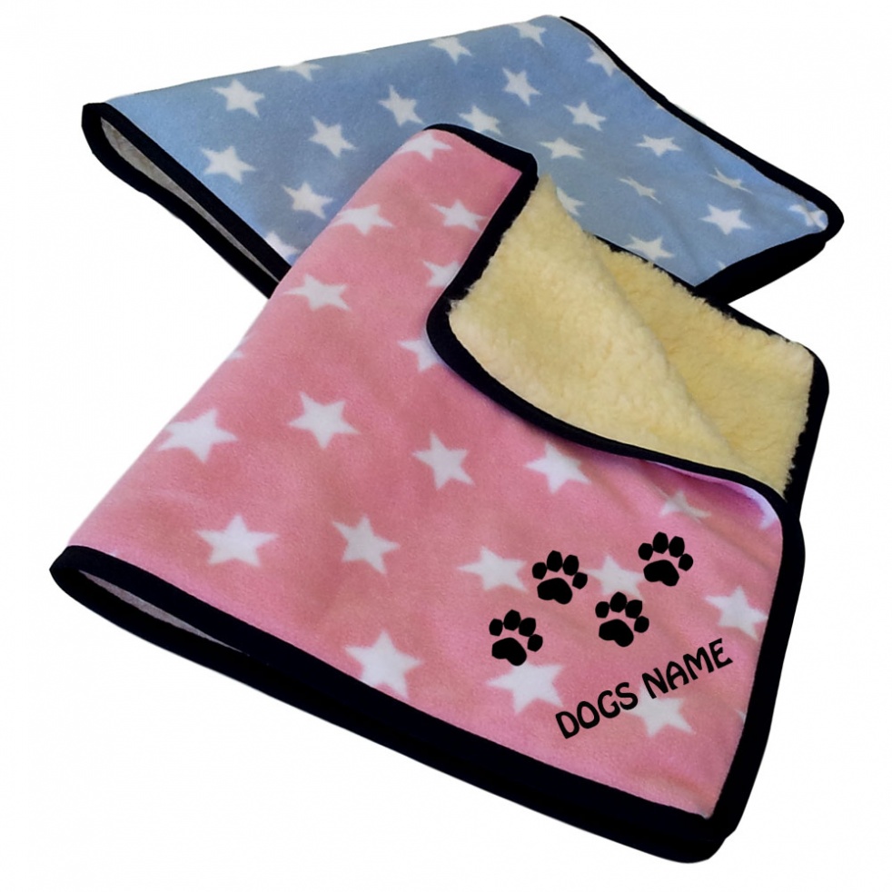 Personalised Dog Blankets  - Star Design - Sale