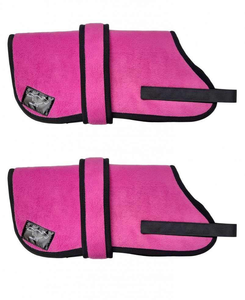 Personalised Fleece Dog Coats - Pink