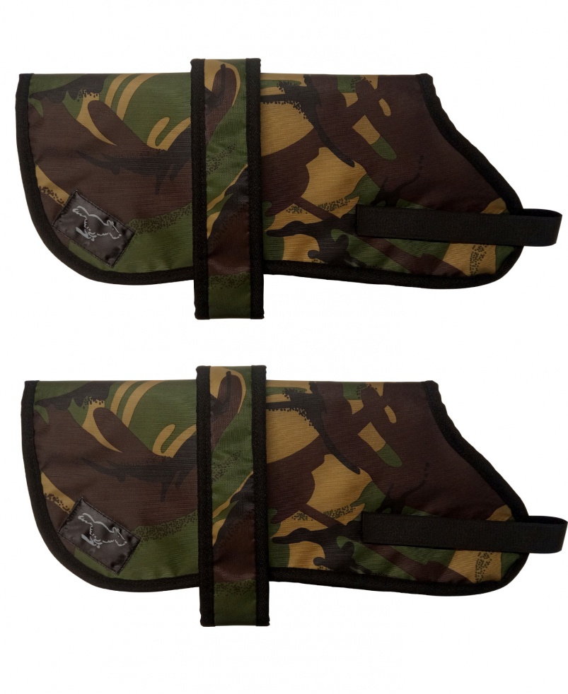 Bedlington Terrier Personalised Waterproof Dog Coats | Camouflage Design| Sherpa Fleece Lining