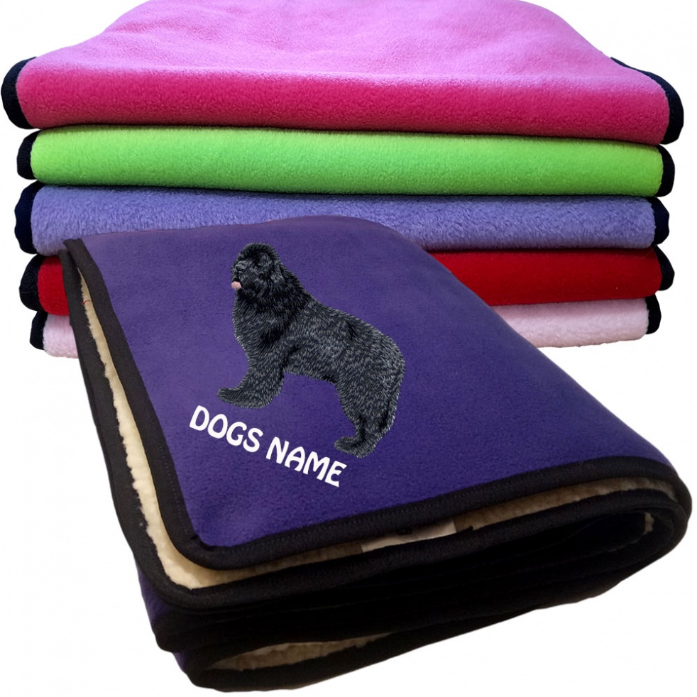 Newfoundland Personalised Dog Blankets  -  Design D110