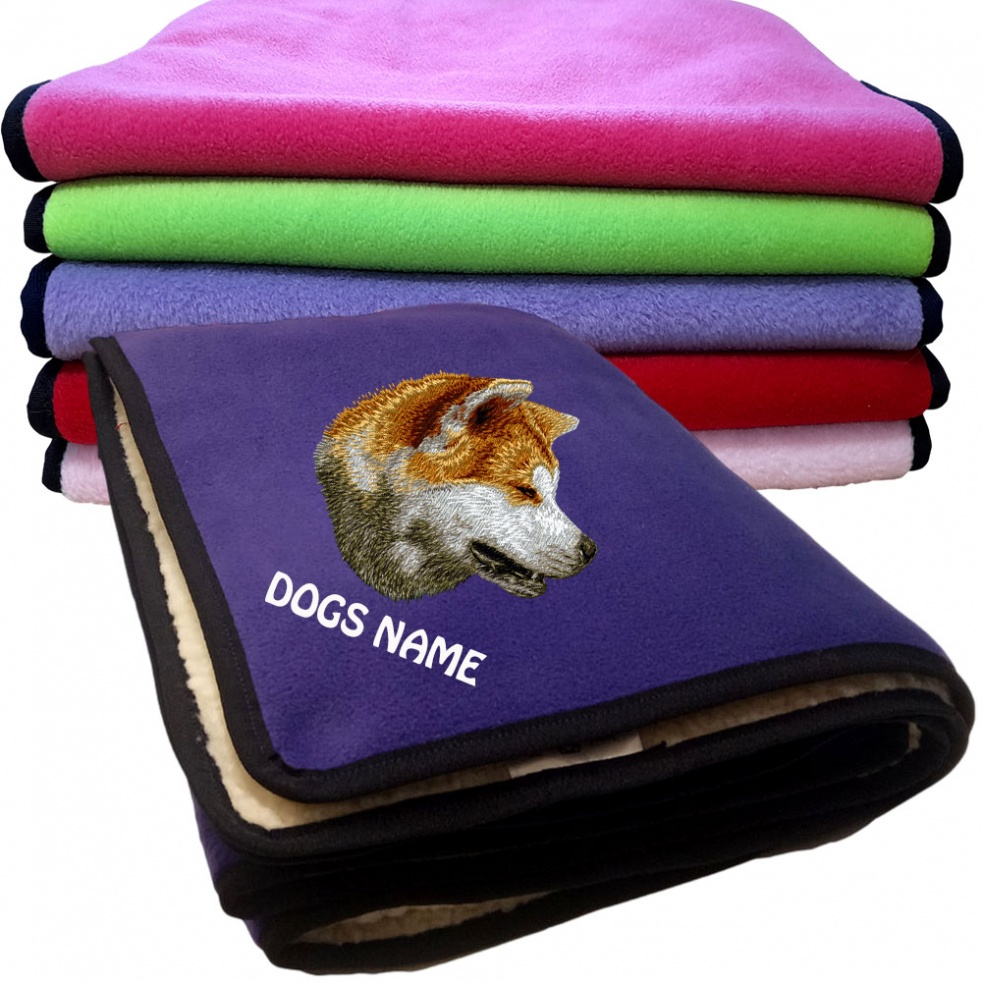 Shiba Inu Personalised Dog Blankets  -  Design D865