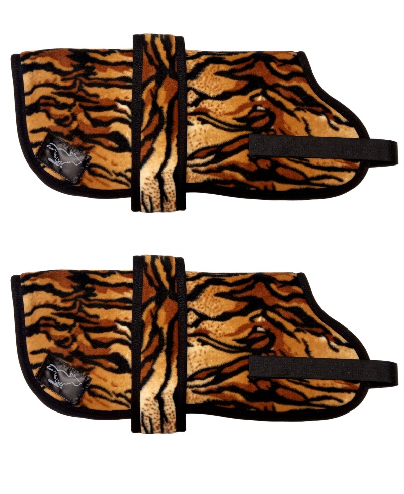Personalised Fleece Dog Coats - Tiger