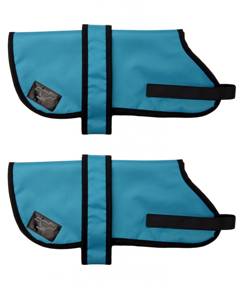 Boxer Personalised Waterproof Dog Coats | Turquoise