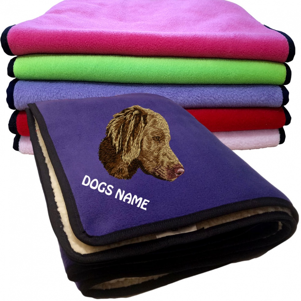 Weimaraner Personalised Dog Blankets  -  Design DJ438